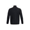 Under Armour Solid Color Casual Stand Collar Knitted Jacket Men Jacket Black 1383146-001