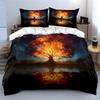 Glowing Tree Art Decoration Set Soft Comfortable Duvet Cover Bedding Set Included 1*Duvet Cover & 2*Pillowcases, Gift