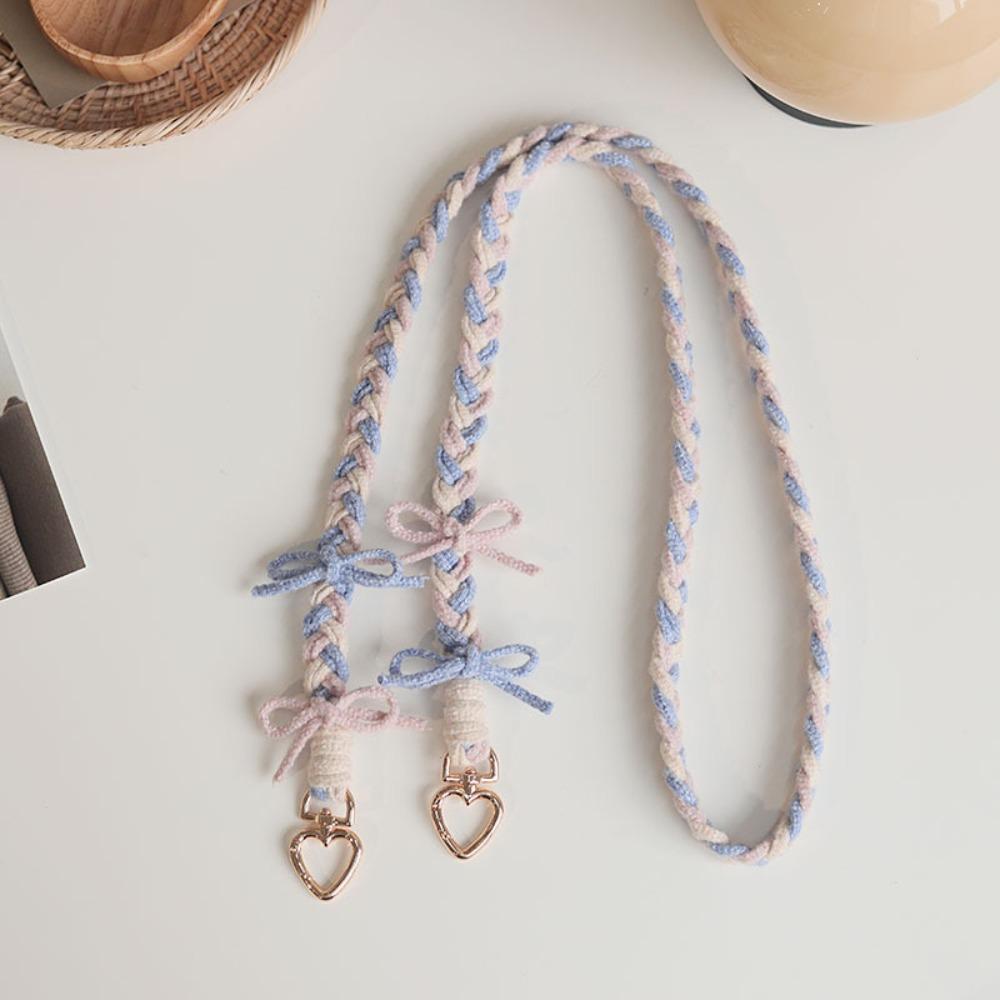 Handmade Phone Lanyard Weaving Crossbody Bag Strap Cute Phone Wrist Strap
