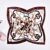 1Pc Polyester Flight Attendants Square Elegant Bandana Fashionable Women's Scarfs Hijab 50x50CM