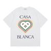 Casablanca American-style Loose Short-sleeved Shirt White C48