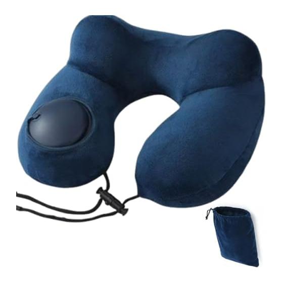 Neck Pillow, Neck Pillow, U Shape, Portable Pillow, Travel Pillow, Air Pillow, Memory Foam, Storage Pouch Included, Washable Cover, Easy To Carry,