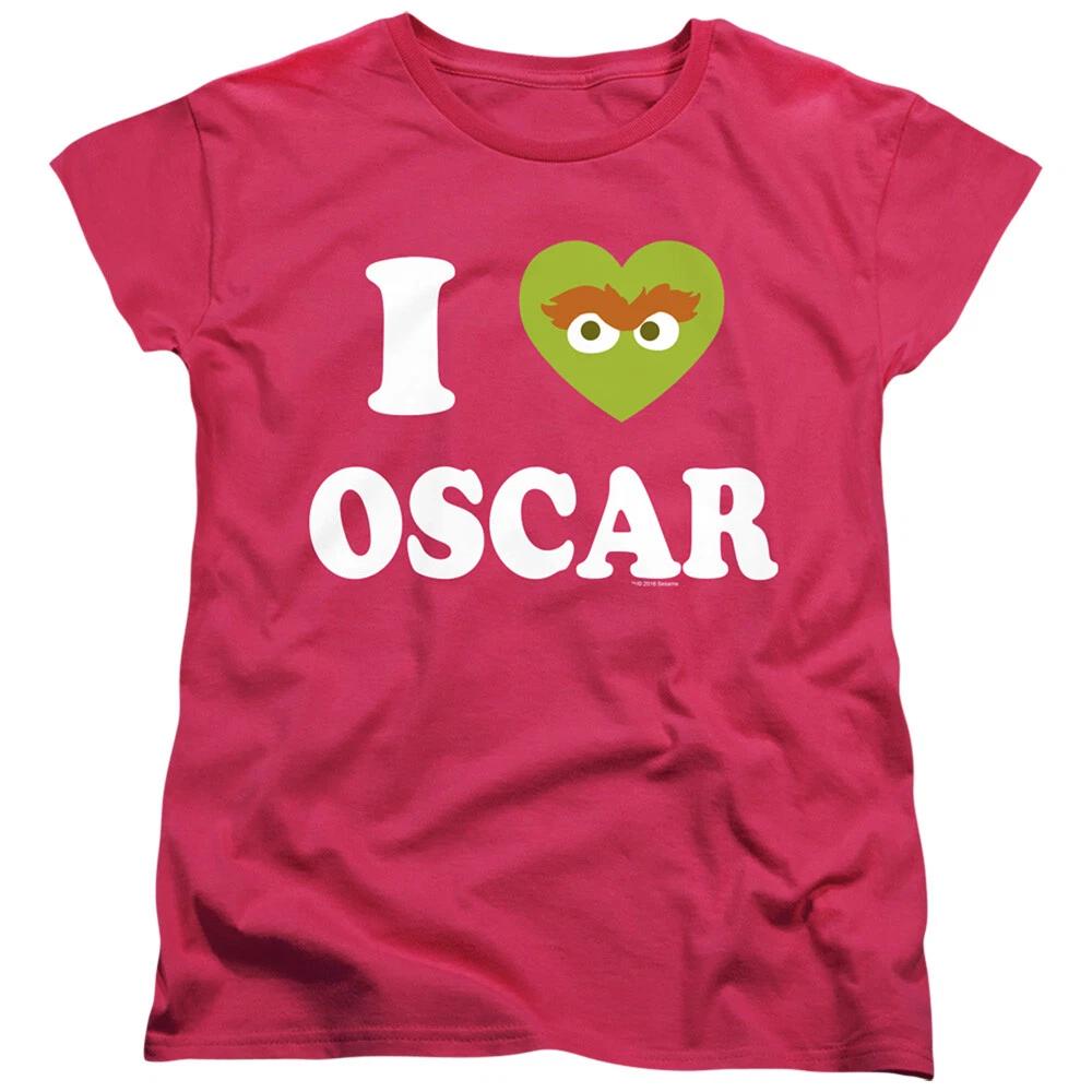 Sesame Street  I Heart Oscar  Women s T-Shirt 2XL