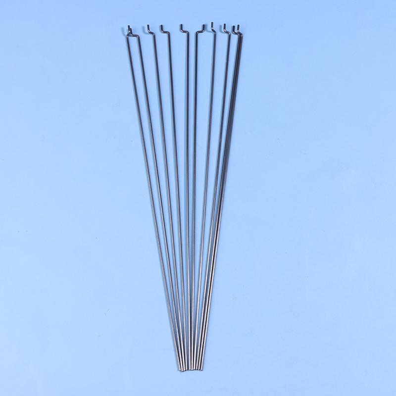 10 stk Z-type servo trekstang diameter 1,2 mm lengde 20 cm stålwire trekstang servo vinkelkontrollspak for RC fly