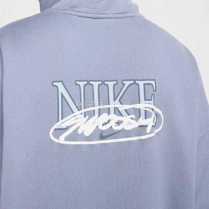 Nike Sportswear Club Fleece Oversized Pullover Hoodie Men Hoodies Blue HV4722493