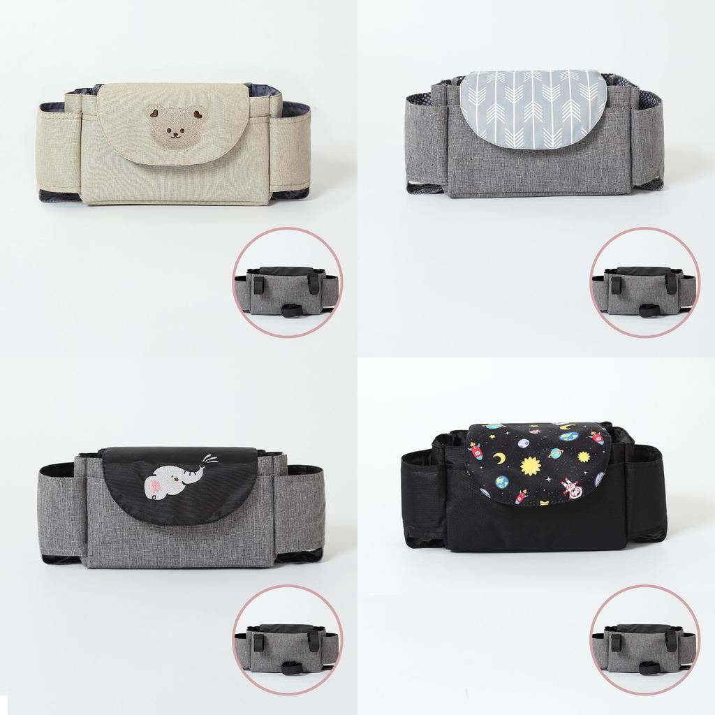 Infant Pushchair Hanging Bag With Velcro Mount For Baby Accessories