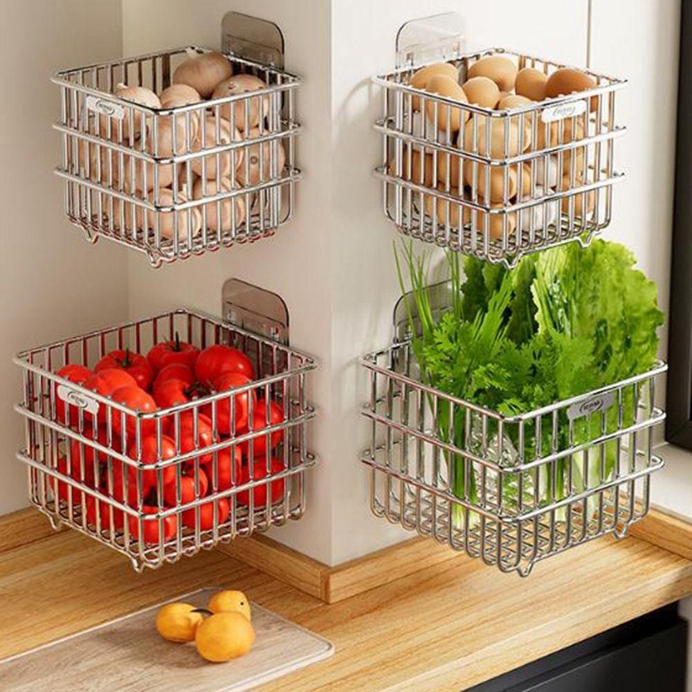 Водонепроницаемая настенная корзина большой вместимости металлическая проволочная корзина кухня S