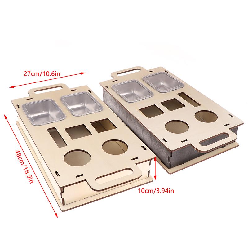 Organizér na gaučový barový stolek na odkládací stolky konferenční stolek gaučový bar dřevěný jako dárky k pivu pro muže podnos na pohovku se dvěma miskami na svačinu