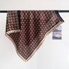 Korean retro plaid small square scarf silk scarf women's summer versatile thin breathable shawl headscarf decorative scarf scarf