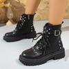 2025 Autumn and Winter New Internet Celebrity Platform Martin Boots Women's Sweet Cool Single Boots Fried Street Small Fashion Short Boots