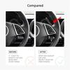 Pair Black Carbon Fiber Steering Wheel Paddle Shifter Extend For Camaro 2016-23