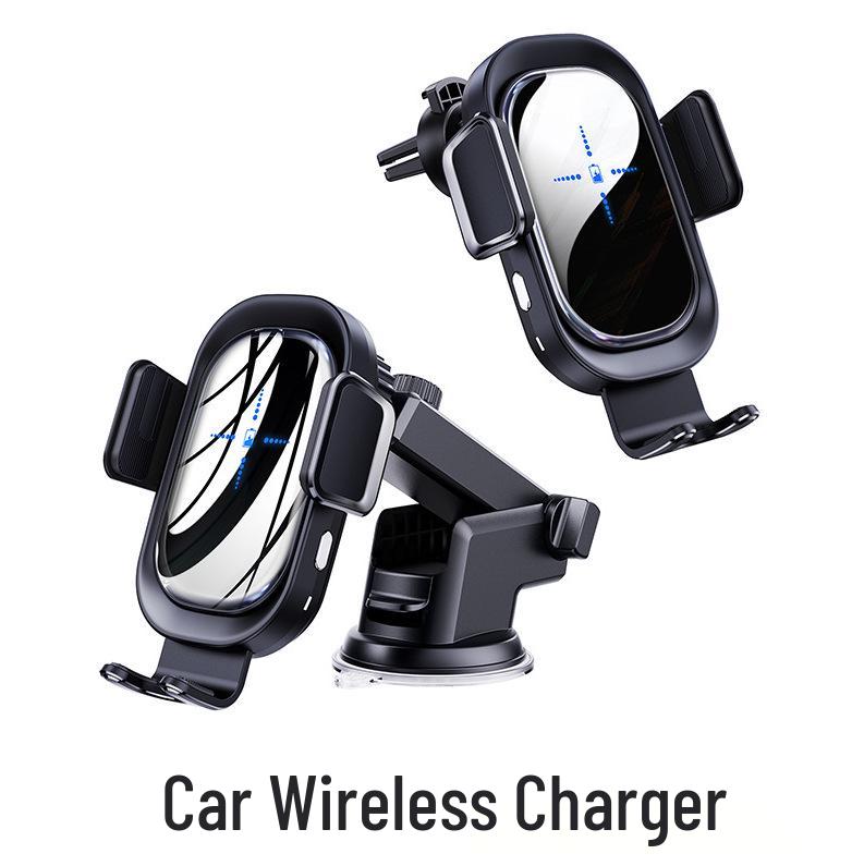 15W Qi-Certified Wireless Car Charger & Phone Holder