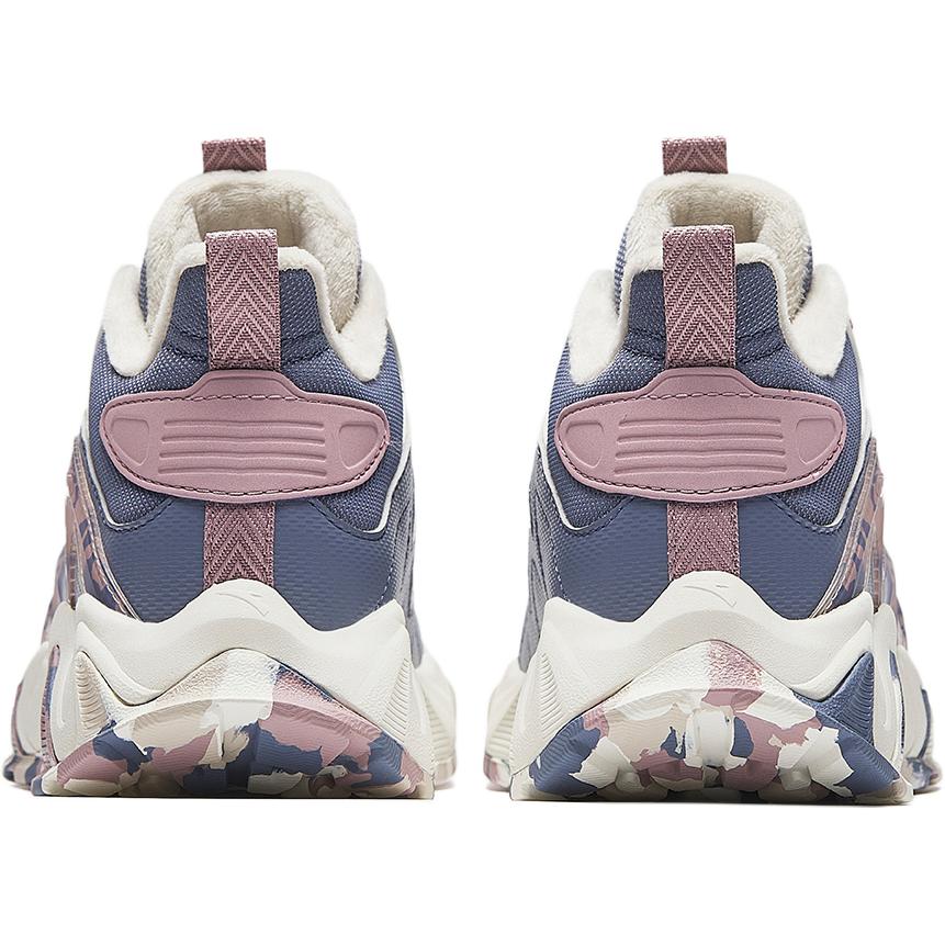 Anta Kids Mountain Comfortable Fleece Running Shoes Kids Running Shoes Fog-Purple-Gray Ivory-White Taro-Purple A12446930-4