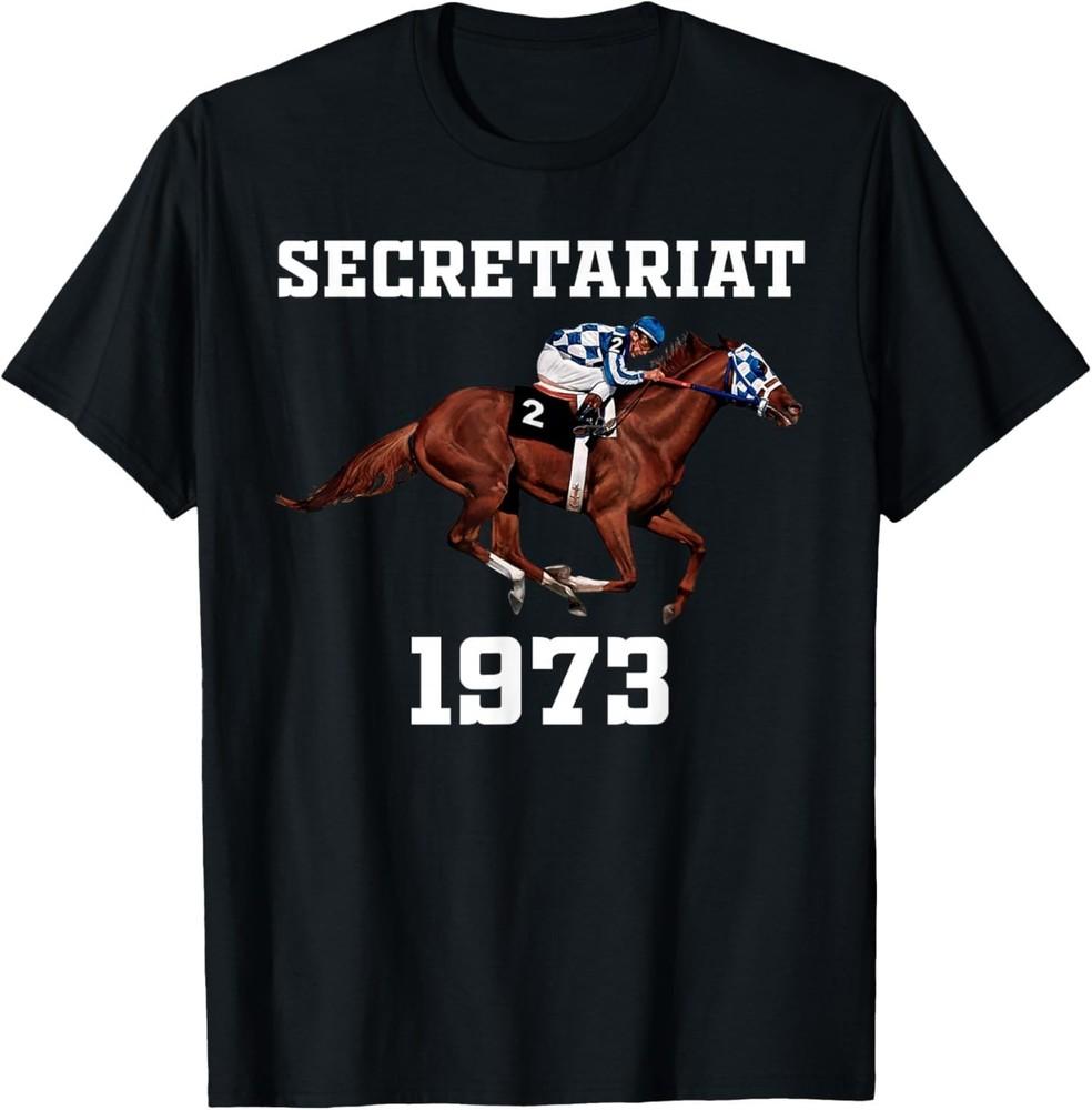 Secretary 1973 Horse Racing Short Sleeve T-Shirt