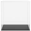 Display Box - Acrylic - 30x30x30 Cm - Transparent - Black - Dustproof