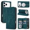Wireless Charging For Magsafe Wallet Flip Case For iPhone 17 Pro Max 12 13 14 Plus 15 16 Pro Retro Leather Card Slots Book Cover