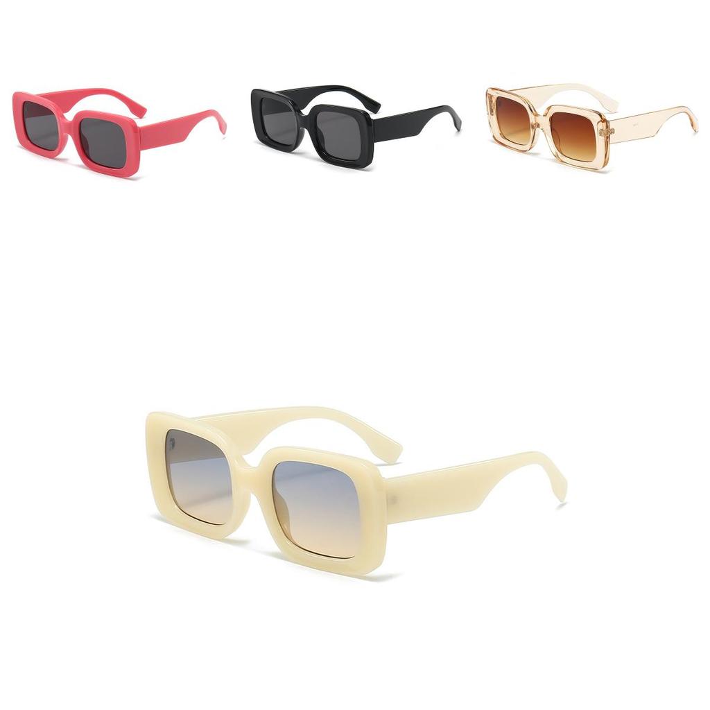 Elegant Feeling Highend Womens Square Frame Sunglasses Retro Style Glasses Sun