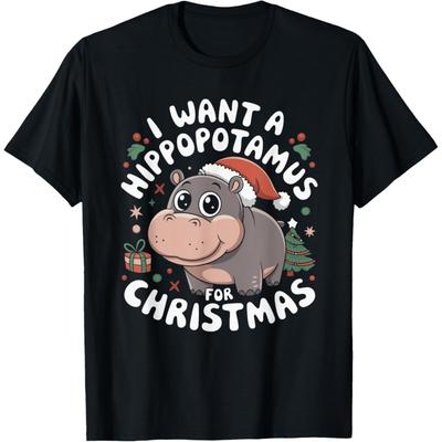 I Want A Hippopotamus For Christmas T-Shirt(2)