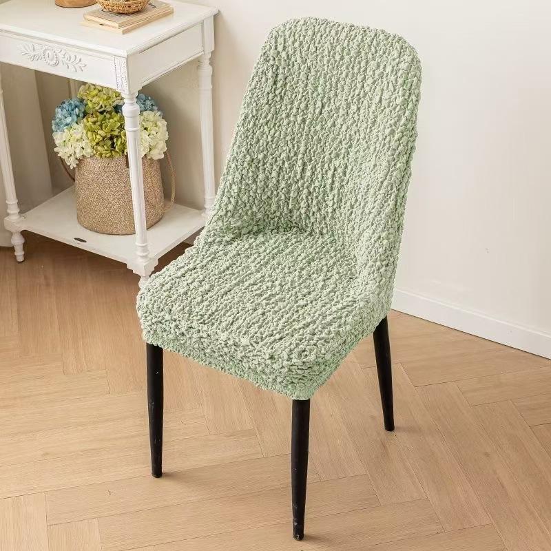 

Floating Cloud Large Curved Household Universal Elastic Chair Cover Cover Stool Cover Creased Cloth Dining Chair Seat Cover Light Luxury Household 40cm