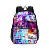 KPop DemonHunters Children's Backpack with Front Pocket, 16-inch Patch Pocket Backpack KTB