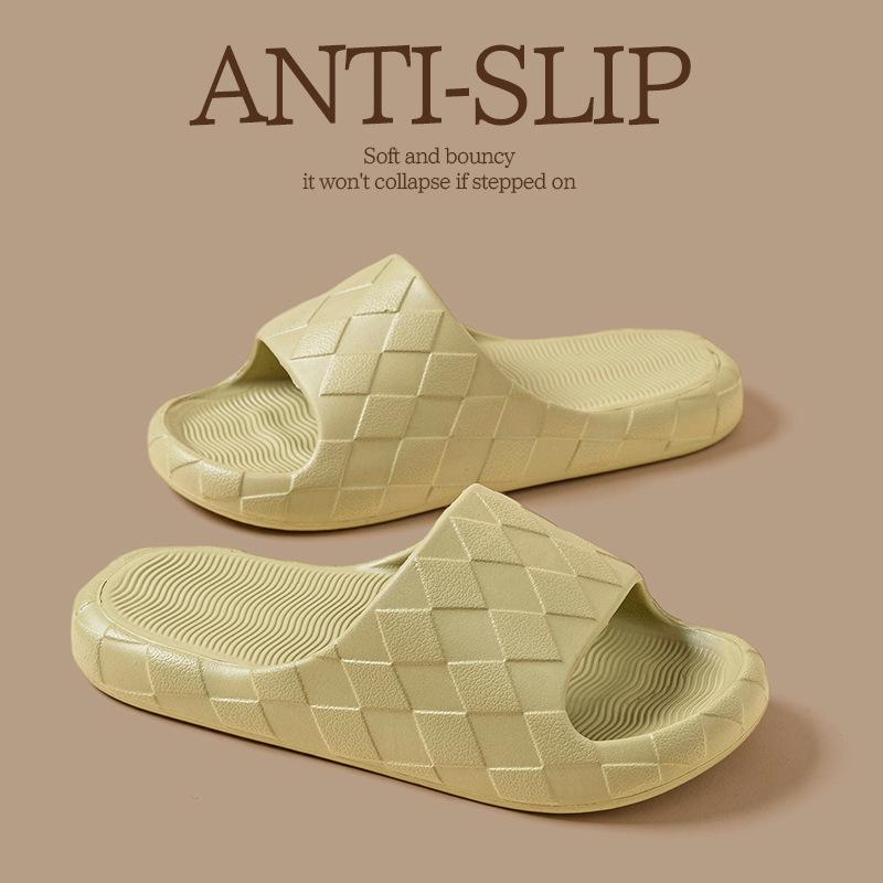 Retro silent slippers summer new bathroom bath non-slip deodorant home sandals