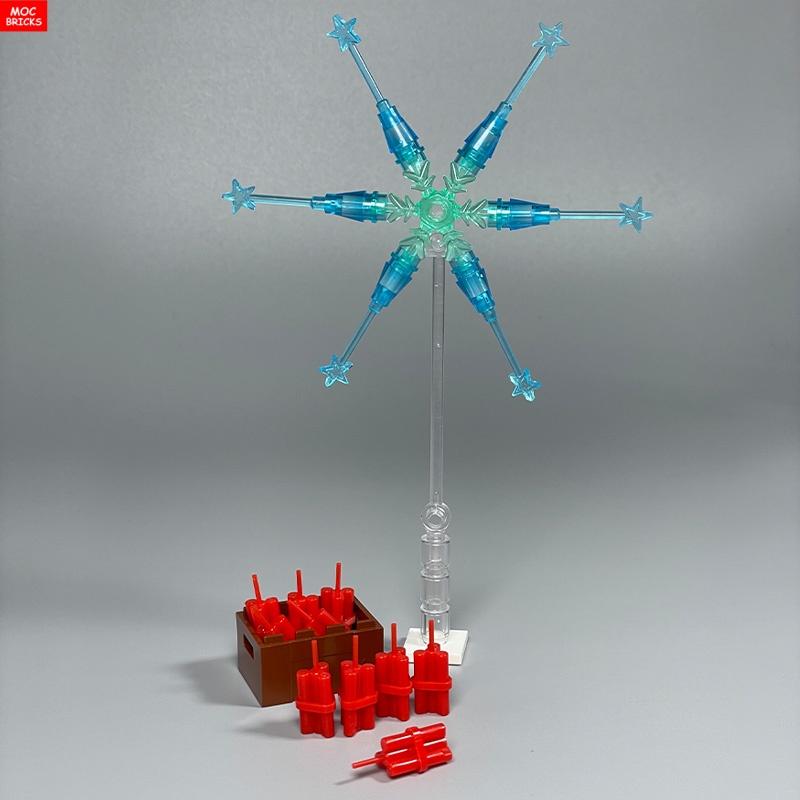 

Non-Toxic Moc Bricks Magic Star Fire Fire-Works Rocket Snow Spring Festival Action Figure Building Blocks Dolls Children Toys