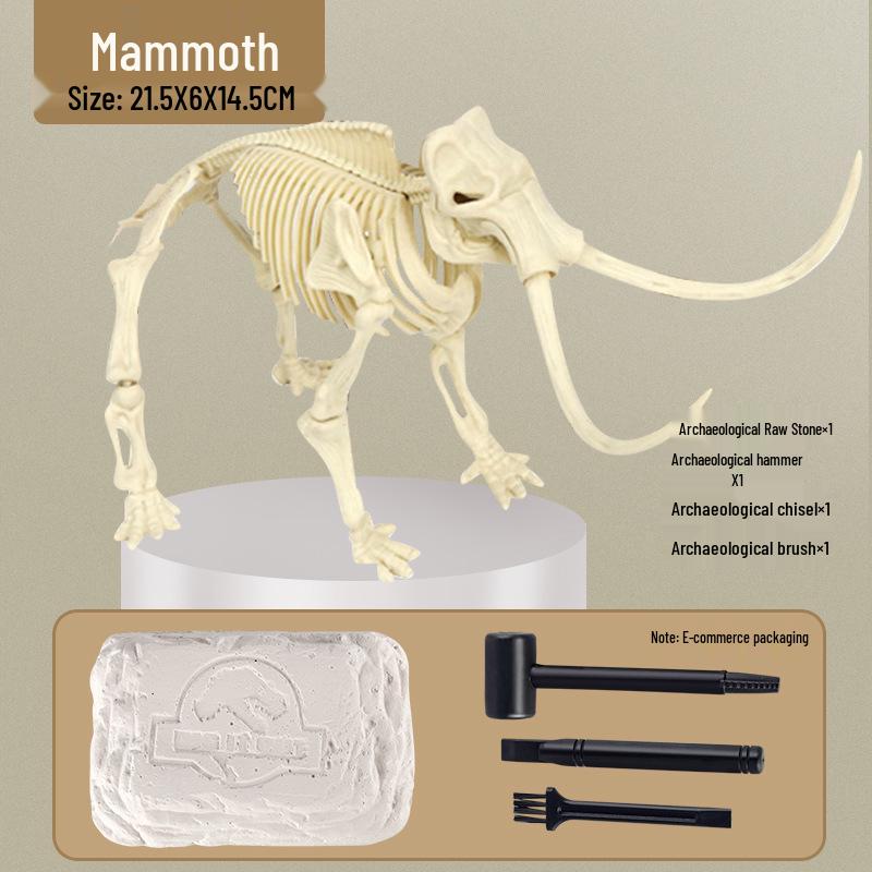 DIY Dinosaur Fossil & Gem Dig Kit: Children's Archaeological Treasure Hunt with Mermaid Theme