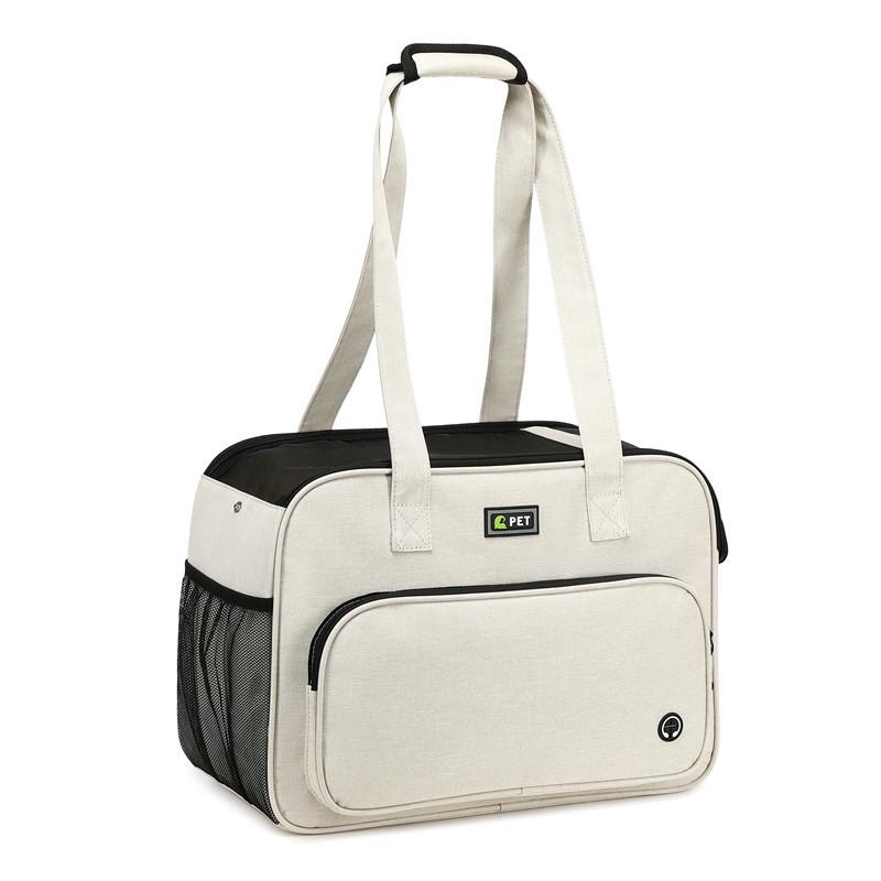 Pet carrier bag for cats and small dogs, portable handbag for outings, large-capacity pet carrier for puppies