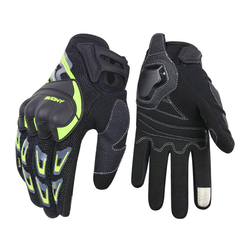 SDENSHI Guantes Protectores de Motociclista Pantalla Táctil Invierno Cálido Impermeable M L Negro l