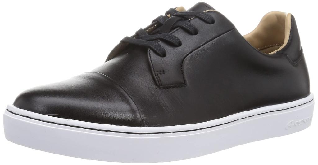 World March Gentry GE101 Men's Sneakers, Waterproof, Rain or Shine, Genuine Leather, 4E, Sizes 24.5-28cm, Black, Size 24.5cm