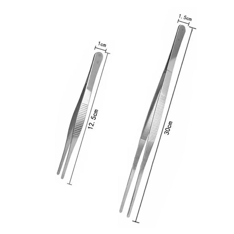 Stainless Steel Food Tongs Barbecue Tongs BBQ Clip Kitchen Clamp Cooking Tweezers Grill Pliers Kitchen Accessories CFQJ006