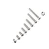 M2.5 A2 Stainless Steel Hex Socket Screws Bolt and Hex Nuts Assortment(Button Head)