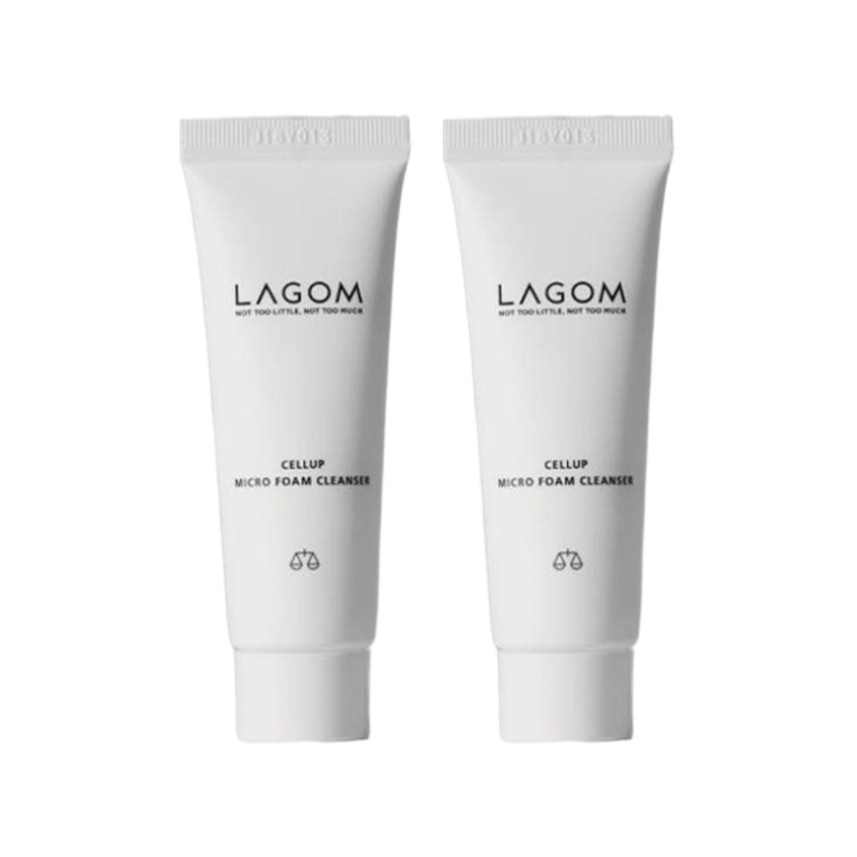 LAGOM Mini Cellup Micro Foam Cleanser 30ml x 2ea Deep Cleansing Fine Dust Removing
