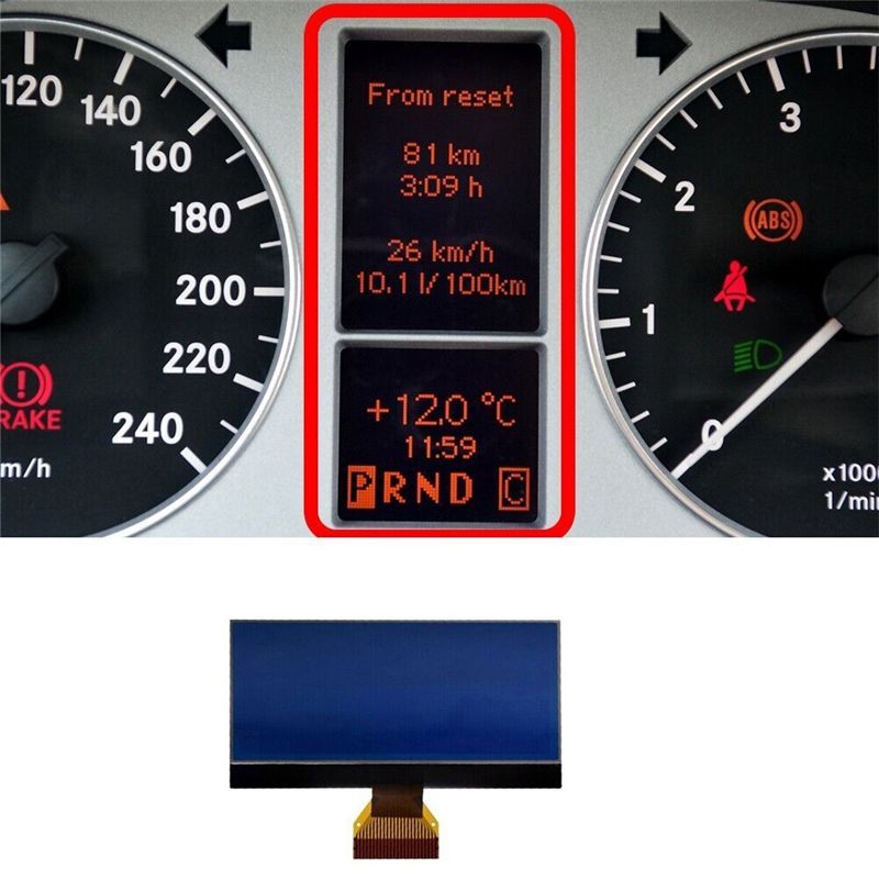 Car trument Cluster LCD Display Accessories For Mercedes Benz A B Class W169 W245 2004-2012 Speedometer Dashboard Screen