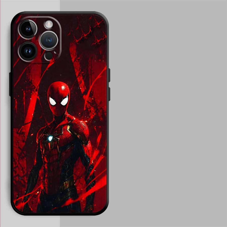 Marvel Spider Man Deadpool Funda Phone Cover Phone Case for Apple iPhone XR XS MAX 17 Pro Max 15 Pro 7 8 11 Air 16 13 14 12