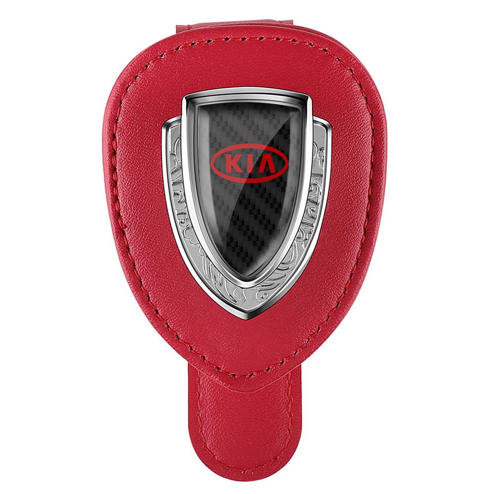 

2026 Hot Car Sticker 1Pcs Car Glasses Frame Sun Visor Fold Sunglasses Storage Fastener Holder For KIA Ceed Sportage Rio 3 Procee