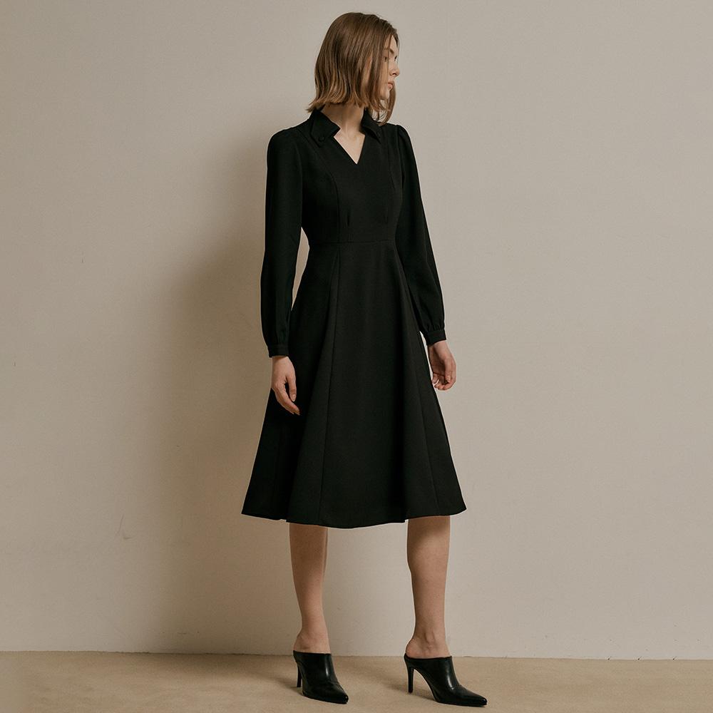 WEDNESDAY DELIGHT Wd_Designed Collar Button Dress