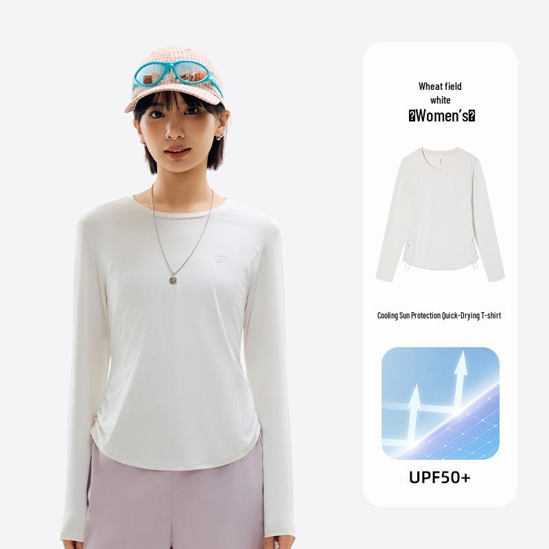 

Women s Quick-Dry Ice Silk Long-Sleeve Sports T-Shirt - UV & Sun Protection, Breathable, Antibacterial Large