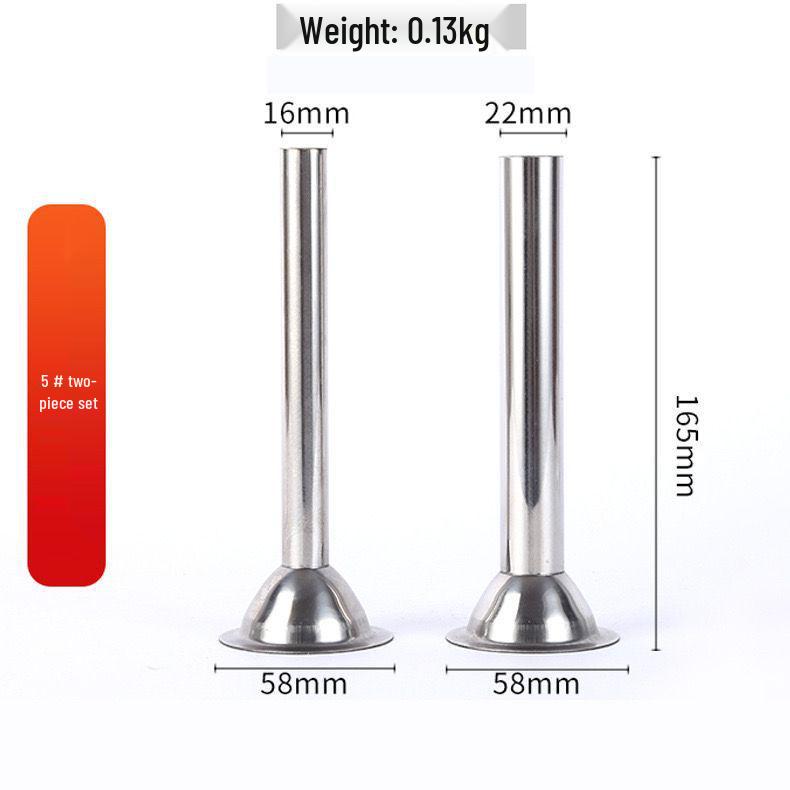 No. 5 Stainless Steel Meat Grinder & Sausage Stuffer Set