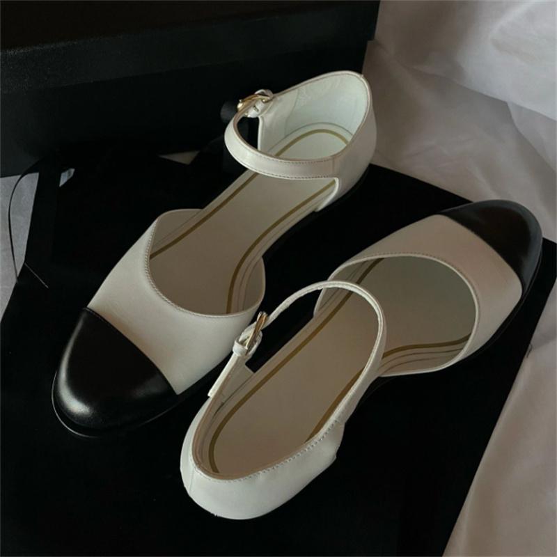 

Женские туфли Мэри Джейн из натуральной кожи, женские летние сандалии с толстой подошвой и перфорацией, на низком каблуке, темпераментные женские туфли 35 белый