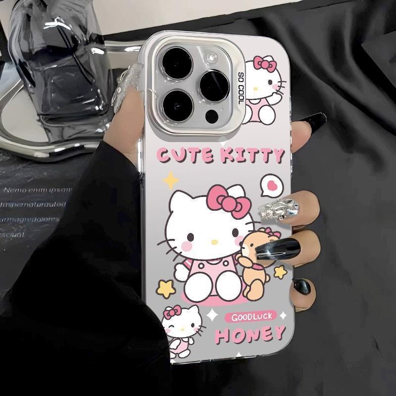 Explosive TEMU/Xiyin/TikTok Sanlio TK Cat Hello Kitty for Apple 16 Mobile Phone Case