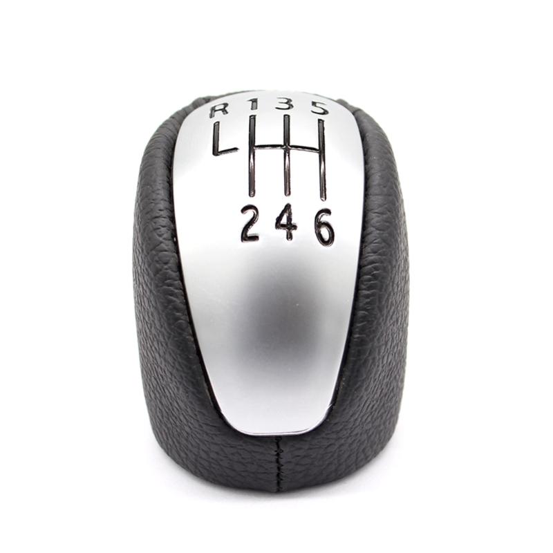 Shifter Knob, Plastic PU Leather Car Gear Shifter Manual Knobs Manual Transmission for MK3 2007-2014