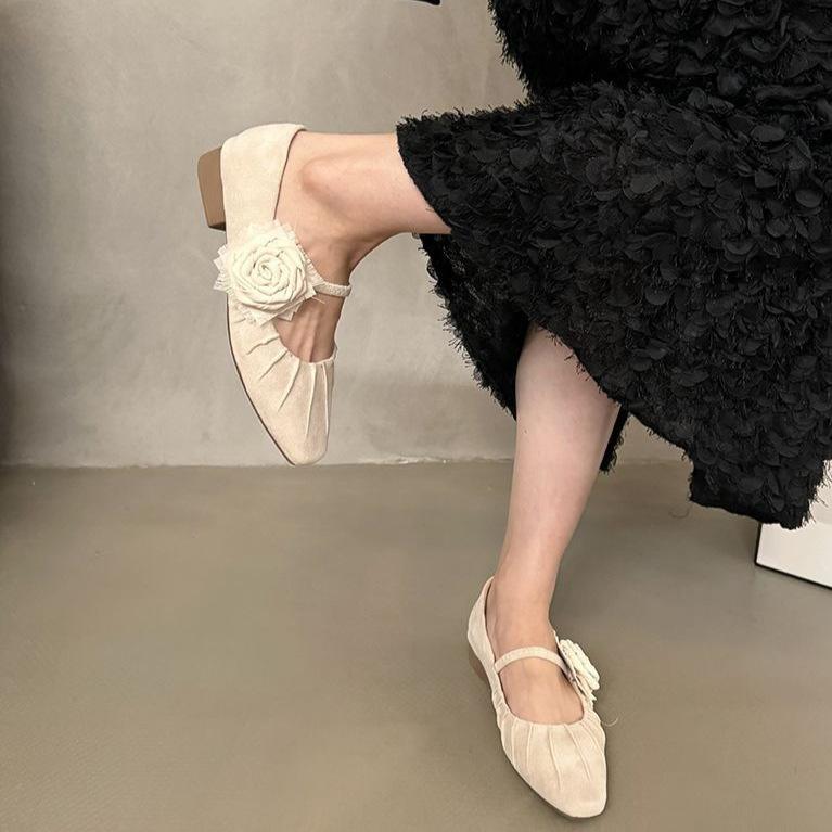 French Thick Heel Evening Shoes Single Shoes Women's Shoes 2025 New Spring and Autumn Winter Fairy Design Sense Mary Jane Ladyshoes