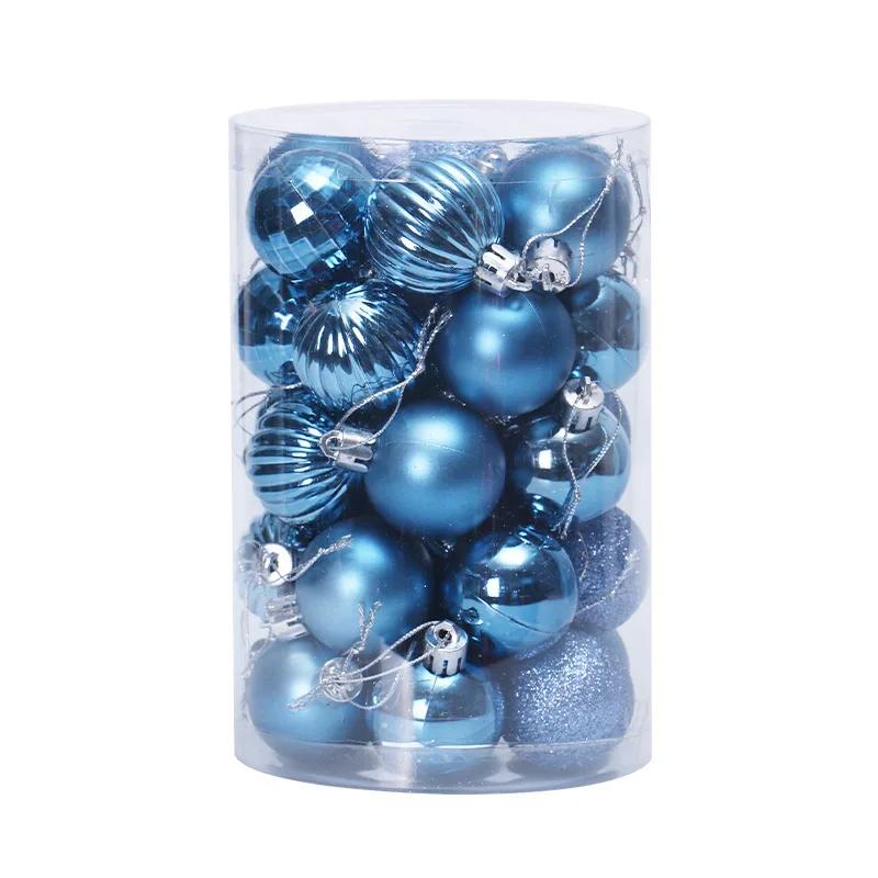4CM Christmas Ball Box Set Available Lightweight Holiday Christmas Tree Ornament Decorations Christmas Decorations 34PCS/Box