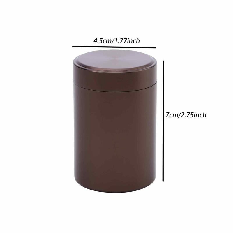 Aluminum Herb Stash Jar Airtight Smell Proof Stainless Steel Tea Container Box