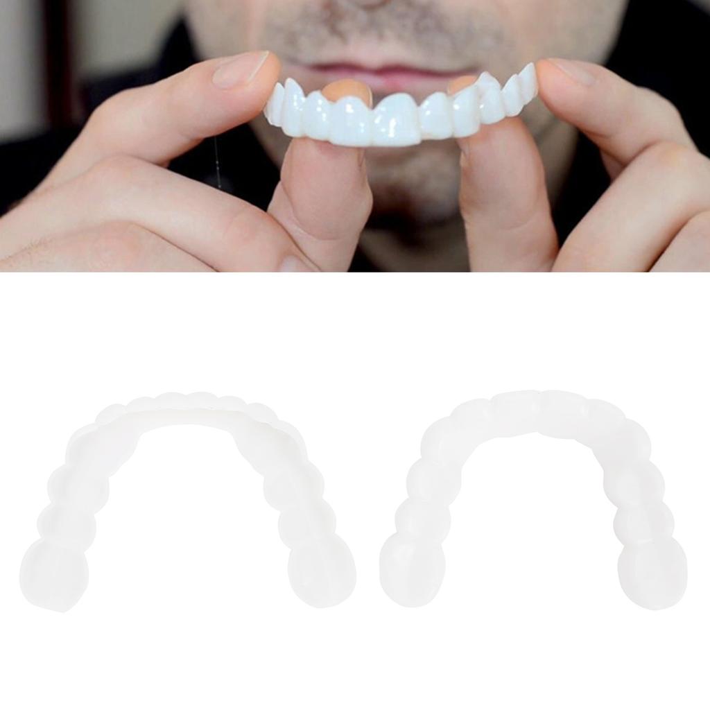 Upper and Lower Denture False Teeth Cover Dental Orthodontic Teeth Corrector Whitening Protector
