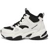 DLites Comfortable Versatile Breathable Rebound High-Top Running Shoes Women Sneakers White Black 168023-WBK