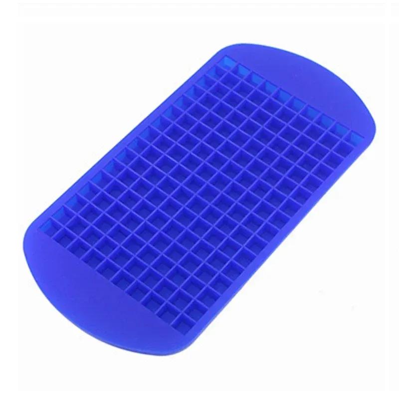 

Food Grade Silicone Ice Cube Tray 160 Grid DIY Mini Small Square Mold Maker Kitchen blue