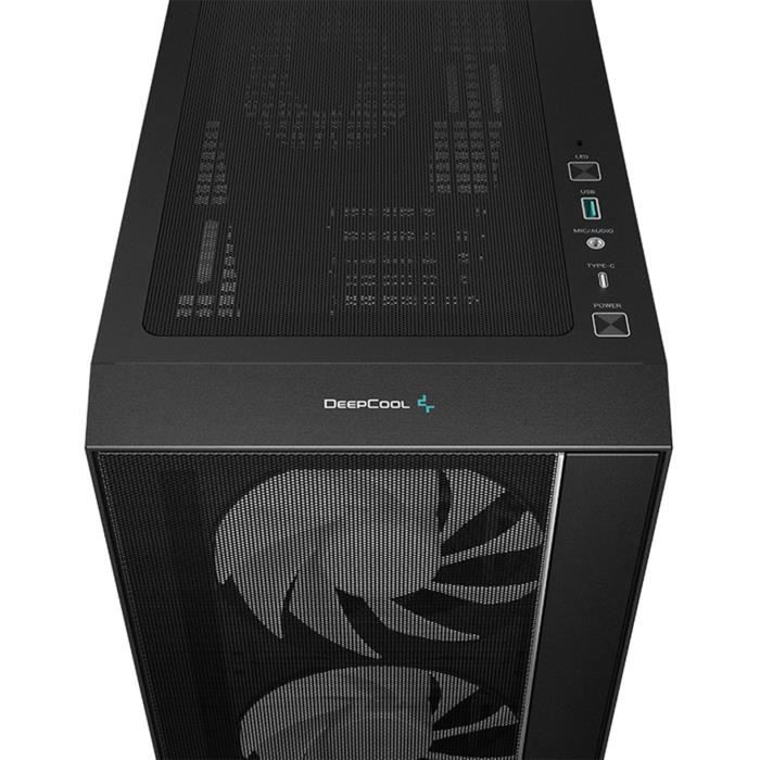 PC-Gehäuse - DEEPCOOL - MATREXX 55 V4 Mesh C - Midi-Tower - ATX - Gehärtetes Glas - Mesh-Front - ARGB - Schwarz