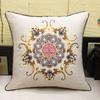 New Chinese-style Redwood Sofa Throw Pillow Cotton and Linen Headboard Soft Cushion Embroidery Large Cushion Cover